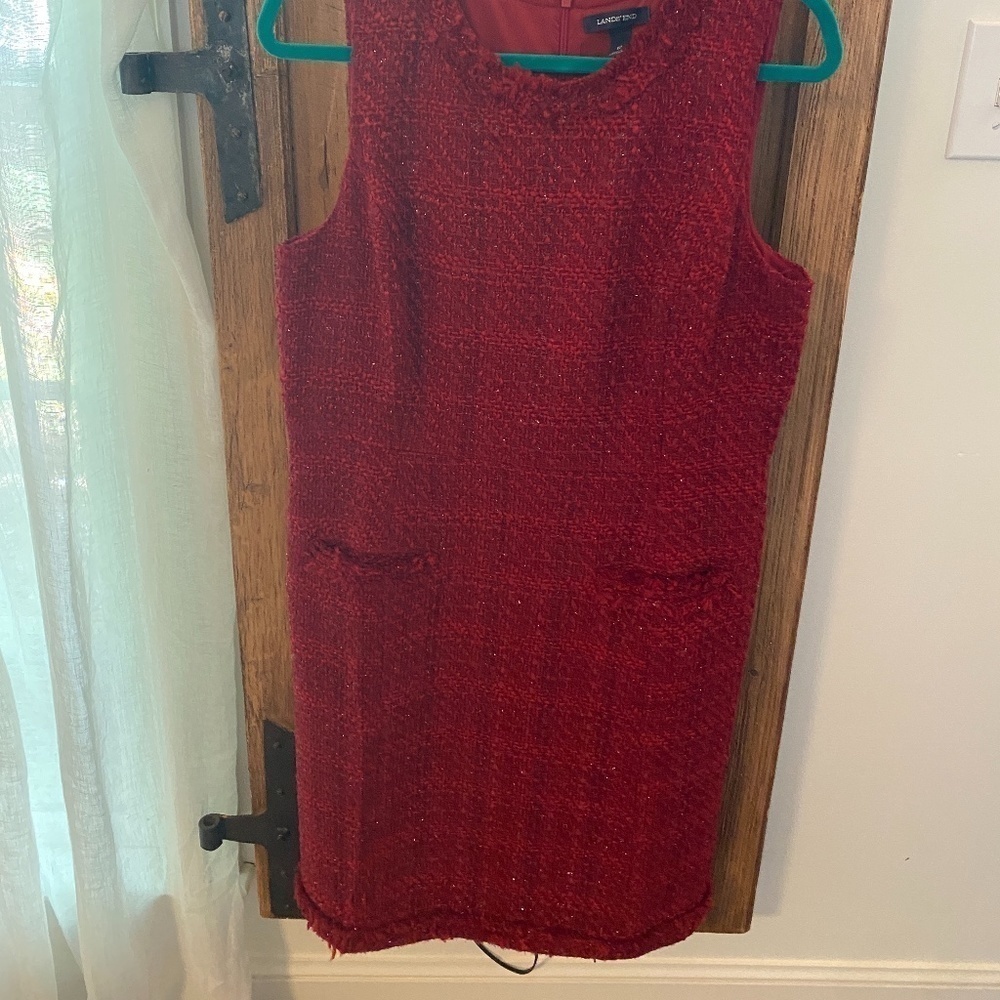 Lands End  Red Jumper Size 12